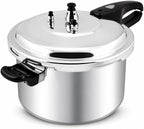 Barton Válvula de liberación de olla a presión de 8 cuartos de galón de aluminio, olla de conserva, estufa superior, olla de cocción rápida instantánea, sistema de bloqueo de estofado (8 cuartos de galón) enlatado y guisado