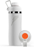 Gatorade 'Overtime' - Botella de agua de acero inoxidable de 22 onzas, tapa giratoria, color blanco