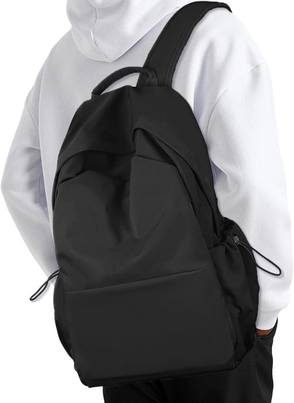 NEOREAL - Mochila para laptop para trabajo, universidad, viajes, Negro