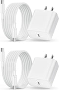 Paquete de 2 cargadores rápidos USB C para iPad Pro de 13/11/12.9 pulgadas, iPad A16/10ª generación, iPad Air de 13/11 pulgadas/5ª/4ª/Mini, cargador de iPad tipo C de 20 W de carga rápida con cable de