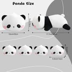 TOYSYM Panda de peluche lindo con almohada de peluche de panda de 4...