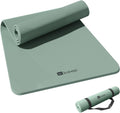 KEEP Tapete de yoga, 32 pulgadas, extra ancho, para hombres y mujeres, 0.276 in de grosor, doble cara, antideslizante, ecológico, tapete de yoga para pilates, entrenamiento y fitness