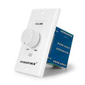 Interruptor de control de volumen de 100W en pared con perilla de ajuste de impedancia - Interruptor controlador estéreo de altavoces inteligentes de audio para cine en casa, control