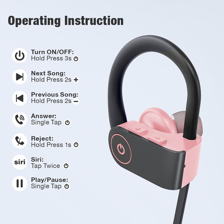 JOYWISE Auriculares Bluetooth, auriculares inalámbricos de 16 horas...