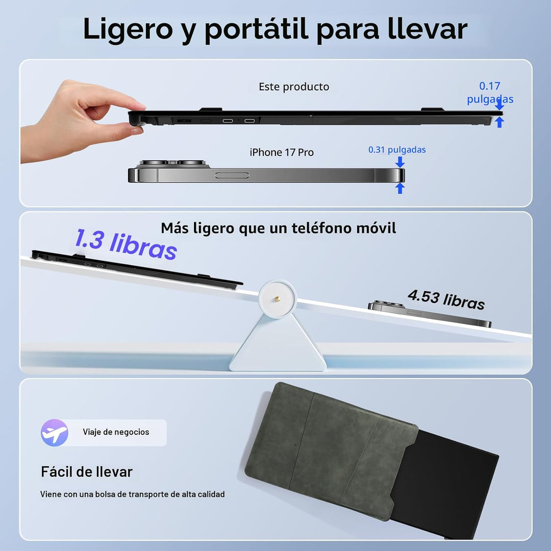 Extensor de pantalla para laptop, monitor portátil FHD 1080P IPS de...