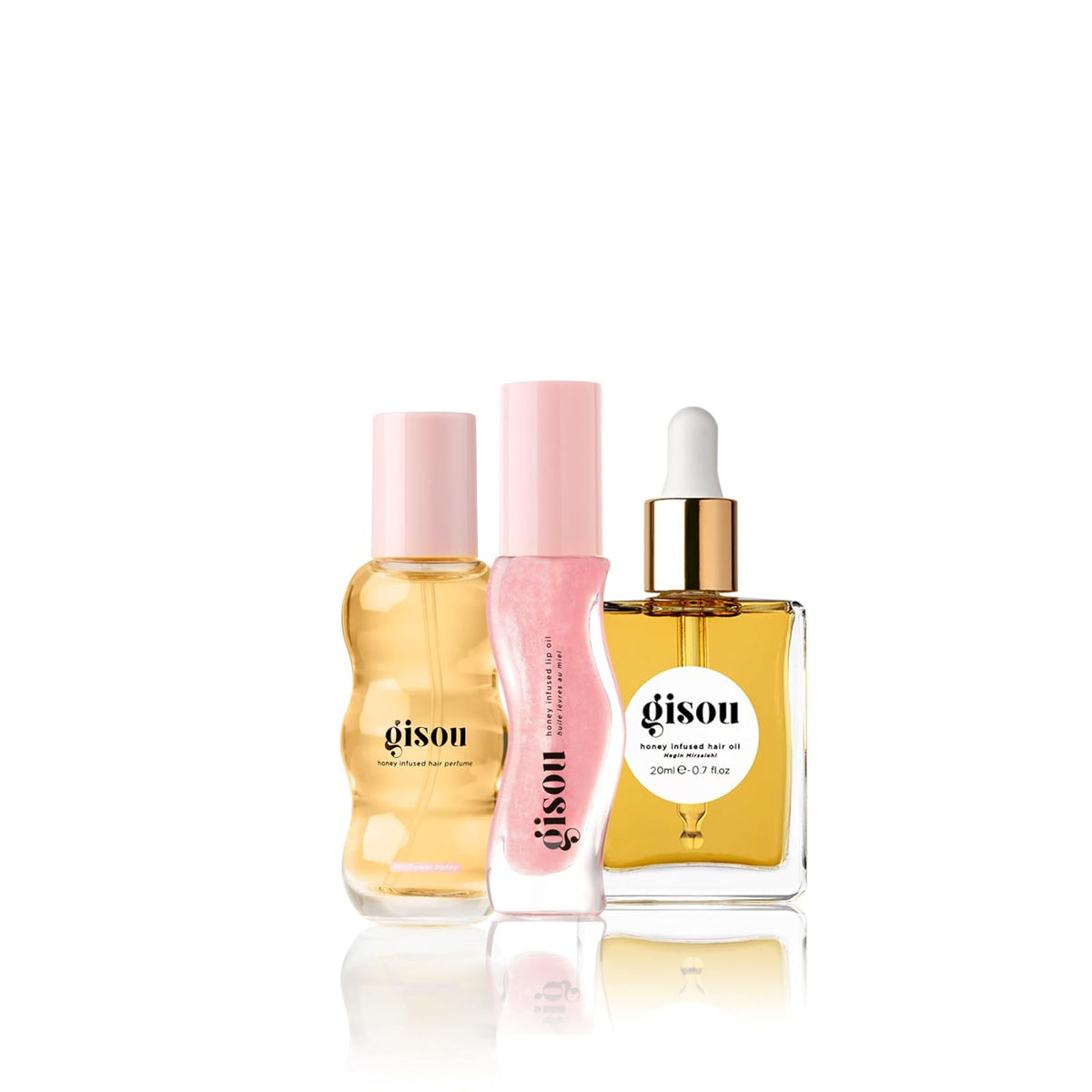 Gisou Honey Gloss On The Go Set de Viaje, Perfume Capilar de Miel d...