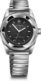 Reloj Victorinox Concept One Solar esfera negra correa de caucho 39mm