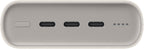 Samsung Cargador portátil 20.000 mAh Power Bank carga súper rápida 45W, 3 puertos USB-C, beige