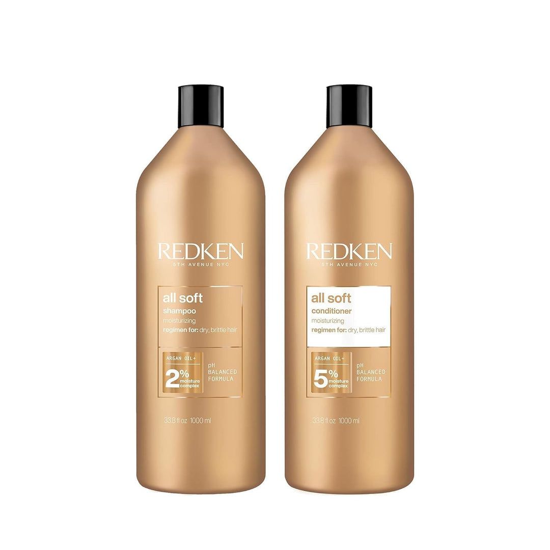 Set de champú y acondicionador Redken All Soft \u2013 para cabello...