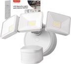 OREiN Luz de inundación para exteriores con sensor de movimiento de 42W 6500LM, luz de seguridad LED cableada, 4 modos de iluminación, detección PIR dual de 240°, del atardecer al amanecer