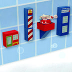 Juego de guardacostas flotantes BathBlocks