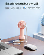 SWEETFULL Mini Ventilador Portátil \u2013 Ventilador de Mano Recarg...
