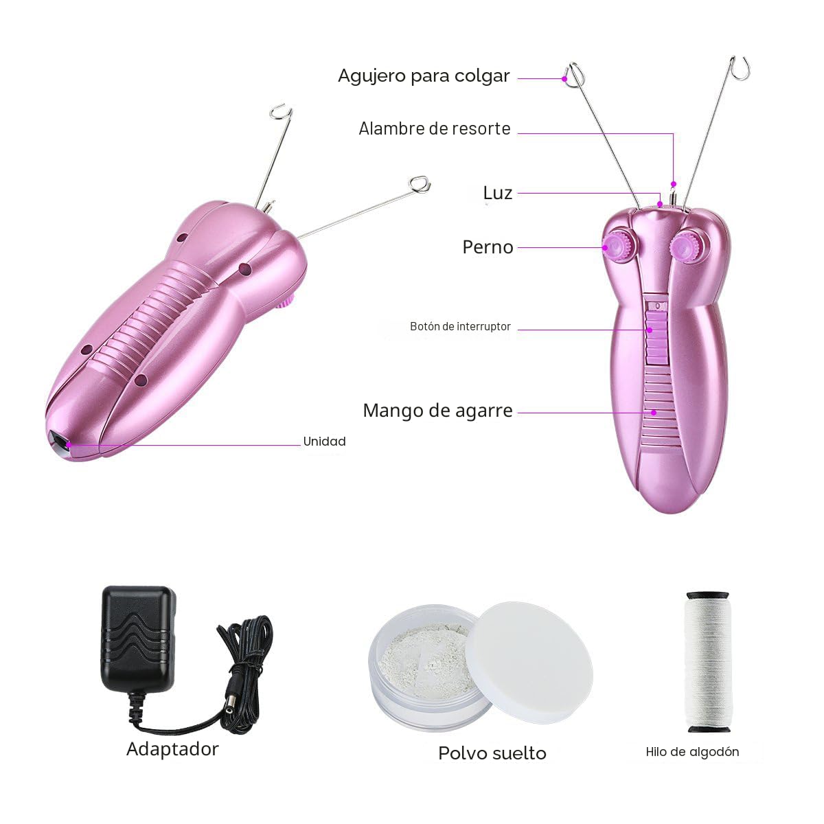 WAYCOM Depiladora Eléctrica para Mujeres Removedor de Vello Facial...