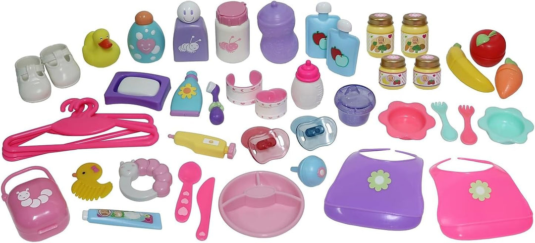 Bolsa de accesorios para guardería de bebé de 45 piezas | JC Toys -...