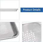 HARDURA Bandeja perforada de aluminio para hornear de 18 pulgadas de largo