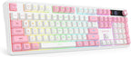 Redragon K526 PRO Teclado inalámbrico para juegos de membrana RGB