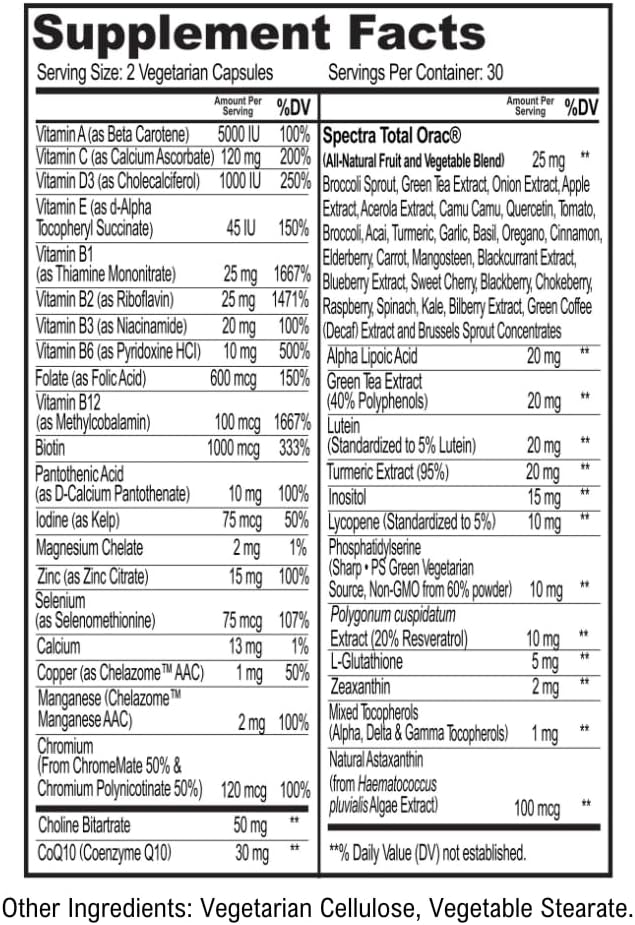 ScimeraMD® MultivitaminMD Suplemento cápsula de espectro completo c...
