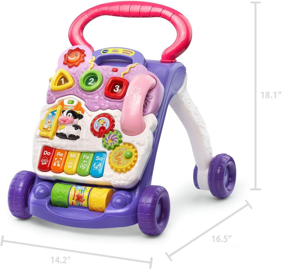 VTech Sit-To-Stand: andador de aprendizaje (embalaje sin frustración), color lavanda