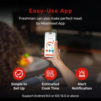 Termómetro digital inalámbrico para carne con monitoreo remoto de
