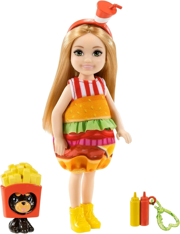 Barbie Club Chelsea Muñeca de Vestir (6 pulgadas, rubia) con disfra...