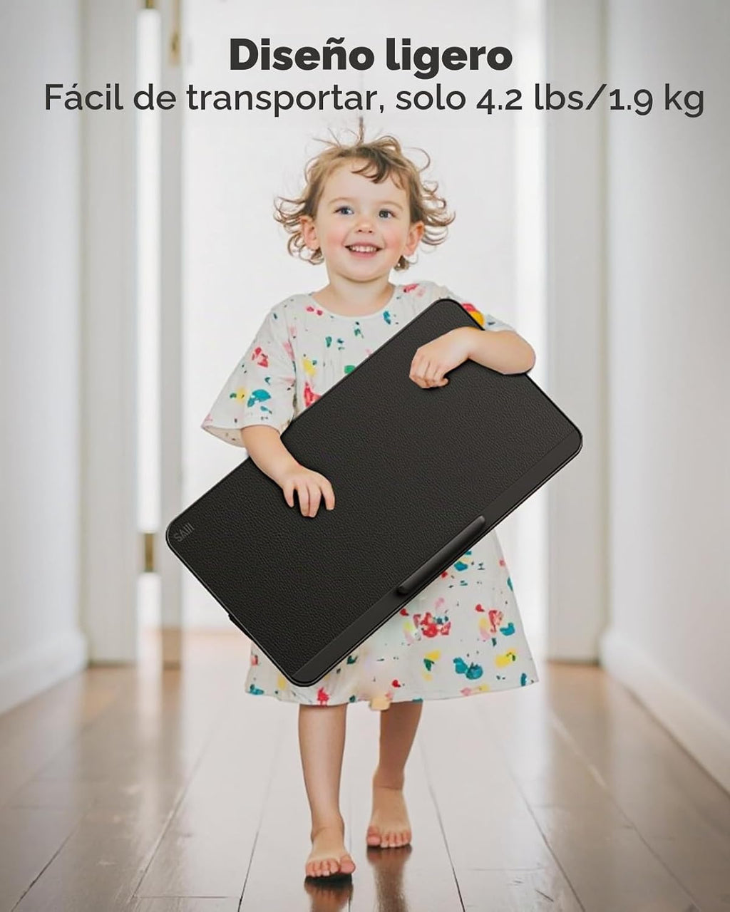 SAIJI Soporte de libro para leer manos libres con clips de papel en la cama