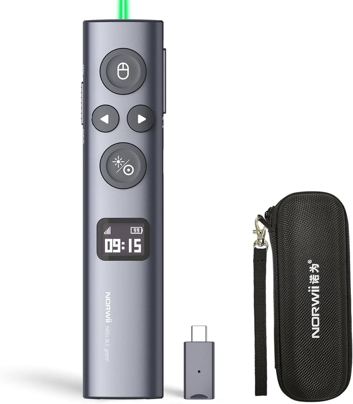 N95s Control remoto de presentación, clic de diapositivas para