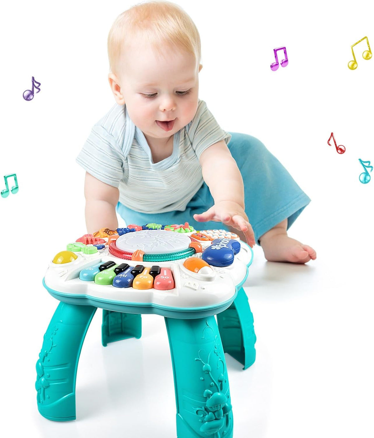 Juguete para bebé: juguetes musicales atractivos para bebés de 6, 12 y 18 meses, seguro, resistente y divertido (11.8 x 11.8 x 12.2 pulgadas)