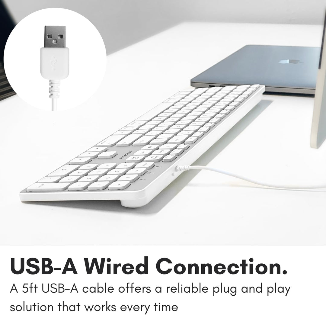 Teclado con luz LED Macally con cable para Mac | Teclado Apple comp...