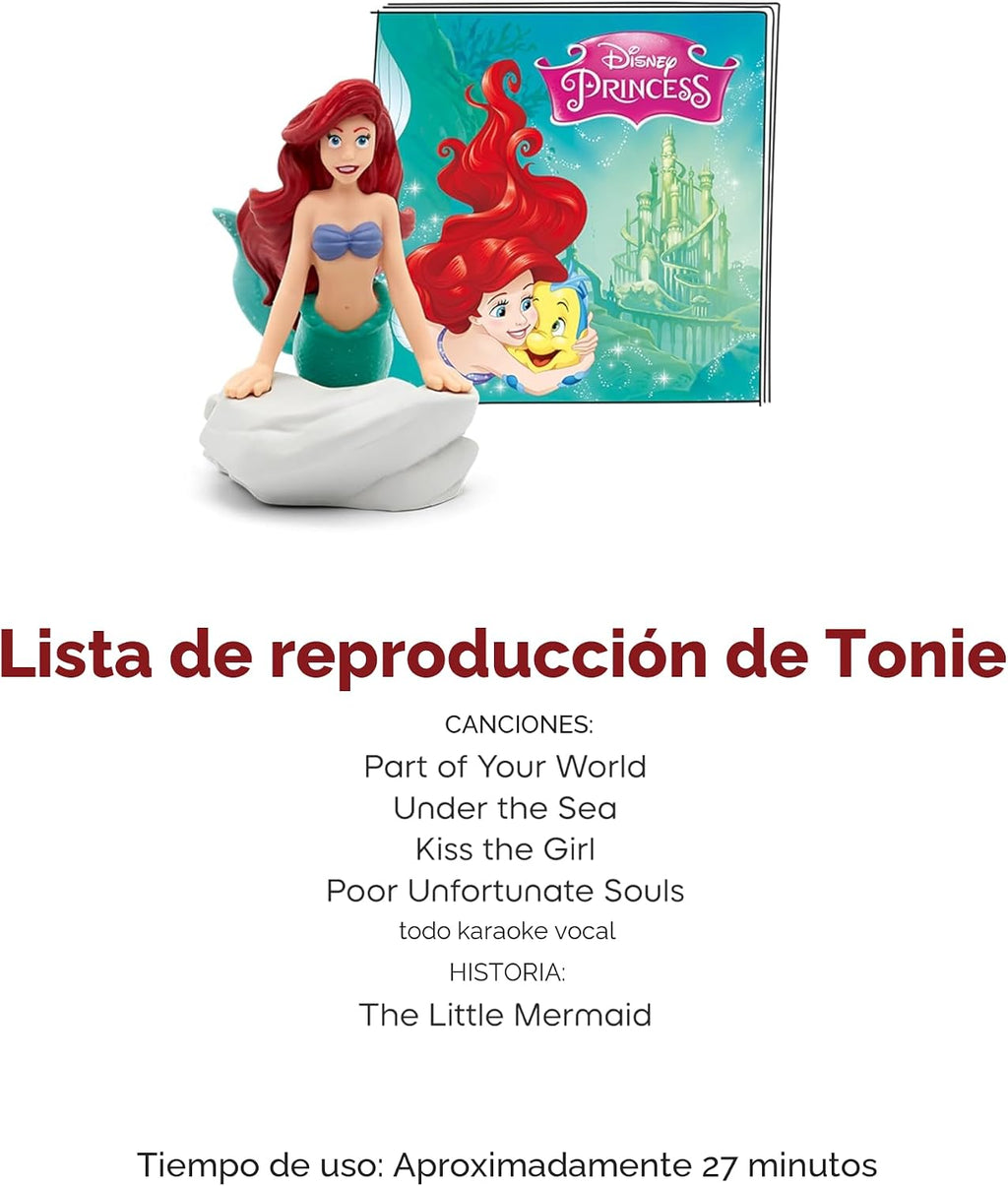 Toniebox 2 Audio Player Disney Princess Bundle para Kids 3+ con Ariel, Moana, Merida, y Belle - Cloud Pink