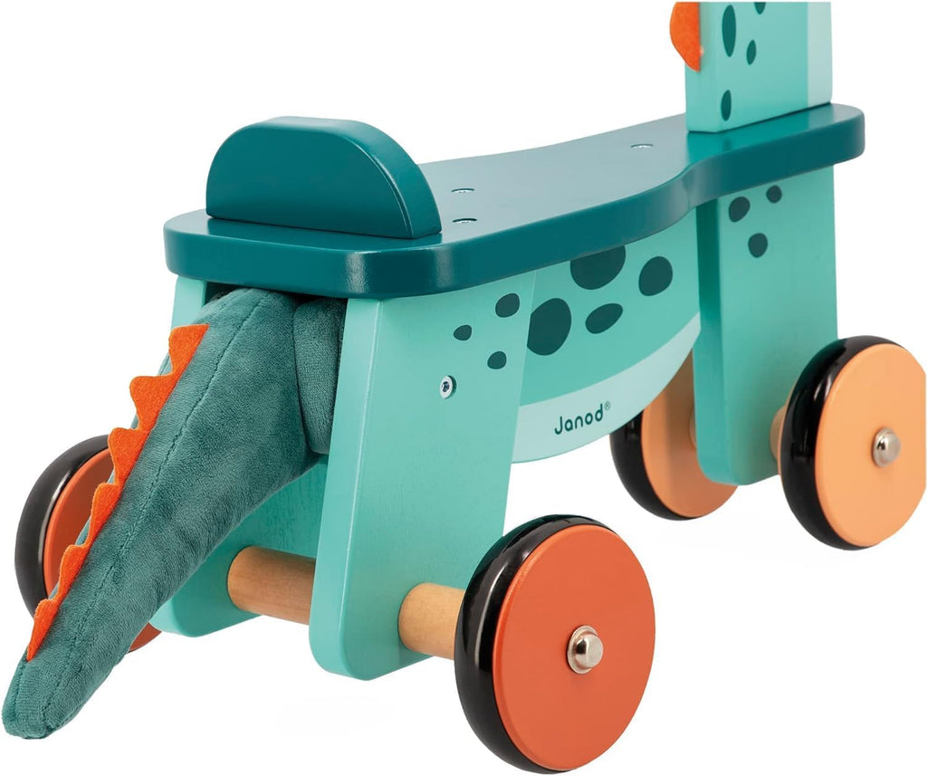 Janod - Dino - Juguete de dinosaurio de madera para niños - 18.5 pulgadas