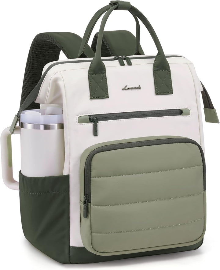 LOVEVOOK Mochila Acolchada para Laptop para Mujeres, Mochila de Tra...
