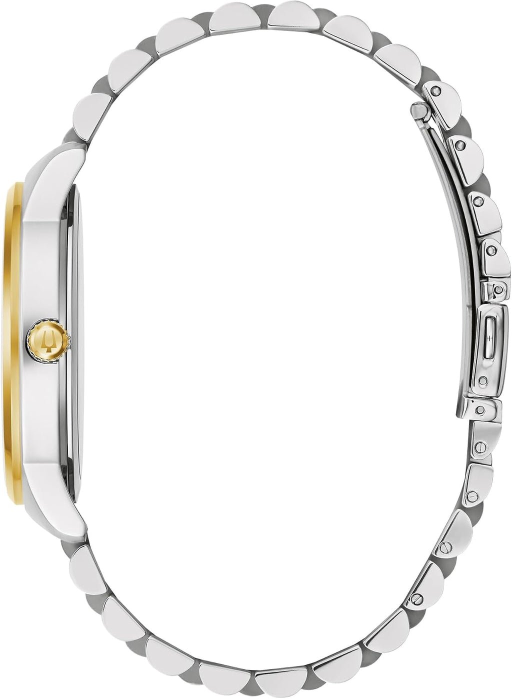 Bulova Reloj de Vestir para Hombre Classic Diamond, Reloj Quartz de 3 Manecillas con Fecha, Correa de Acero Inoxidable, 41mm