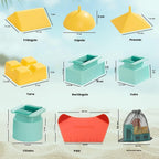 Juguetes de playa para niños de 3 a 12 años, moldes de castillo de