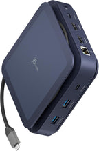 j5create Base USB-C 11 en 1 - Pantalla HDMI 4K dual, USB-A x 2, USB-C x 2