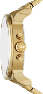 Diesel Mr. Daddy 2.0 - Reloj de hombre con cronógrafo de tamaño extra grande y correa de acero inoxidable, silicona o cuero