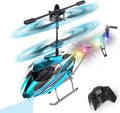 VATOS Helicóptero RC para niños, helicóptero de control remoto de 2.4G con luz LED para niños de 12 años en adelante, altura fija, despegue con una tecla, aviones RC para interiores, regalos ideales