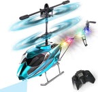 VATOS Helicóptero RC para niños, helicóptero de control remoto de 2.4G con luz LED para niños de 12 años en adelante, altura fija, despegue con una tecla, aviones RC para interiores, regalos ideales