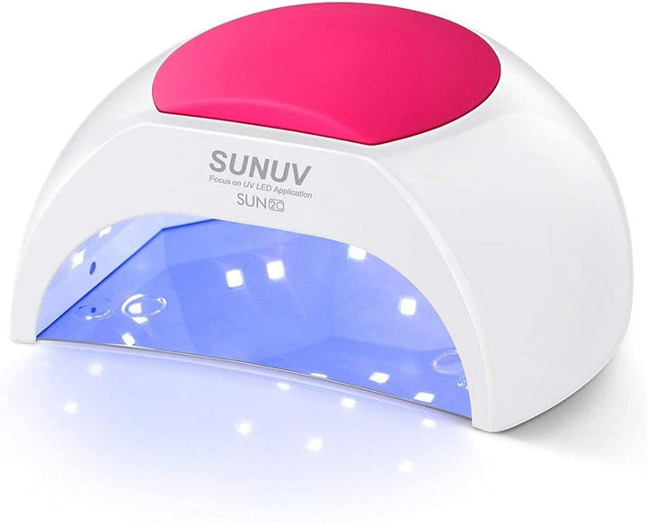 Lámpara para las uñas con 4 ajustes de temporizador SUN2C 48 W LED...