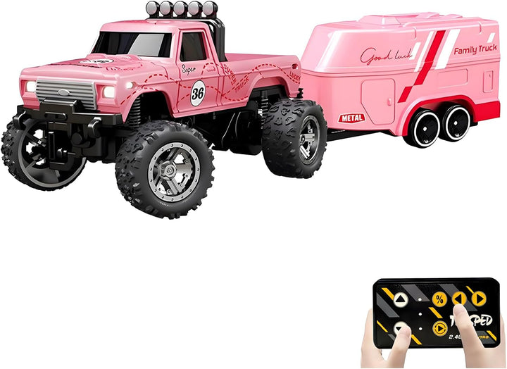 Flashstar Mini camión Rc, camión monstruo a escala 1:64, auto de co...
