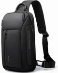 BANGE Mochila cruzada para hombre, bolsa de hombro impermeable para viajes, senderismo y viajes diarios