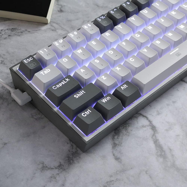 Redragon K617 Fizz - Teclado con cable para juegos RGB 60%, teclado...