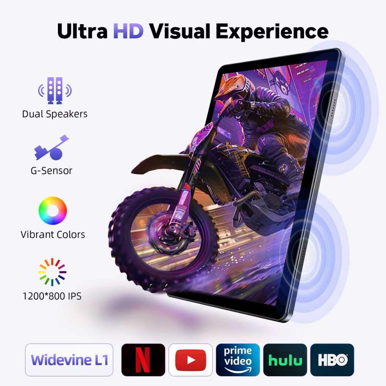 MENTUME Tablet de 10 pulgadas, tabletas para juegos Android 15, Oct...