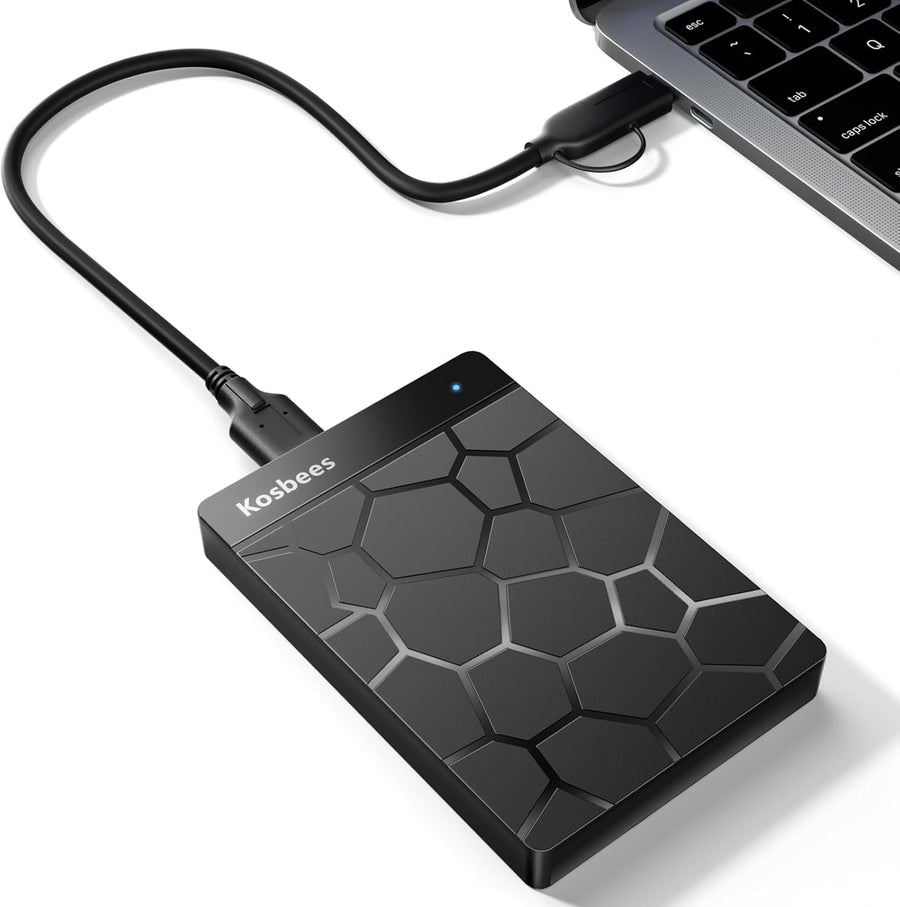 Kosbees Discos duros externos de 500 GB, disco duro portátil para W...