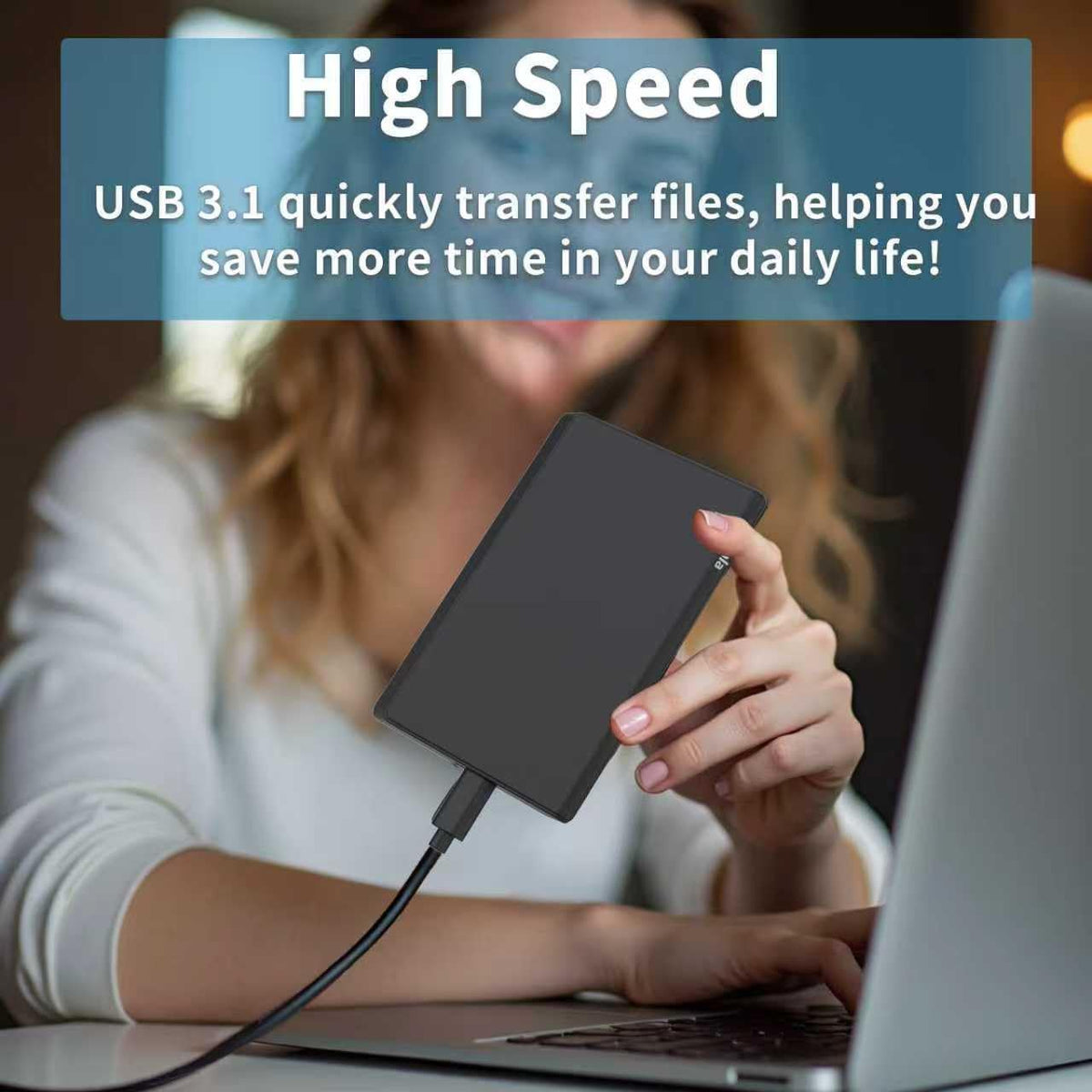 Disco duro externo portátil ultradelgado de 250 GB USB3.0 HDD Almacenamiento para Xbox One X/S, Xbox 360, PS4, PC, escritorio, laptop, MacBook, Chromebook