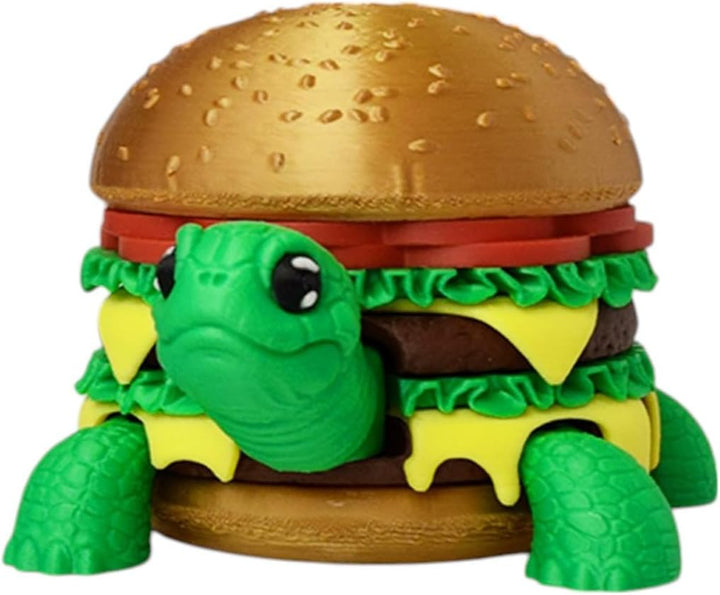 Kizcmvre Juego de hamburguesa de tortuga impresa en 3D