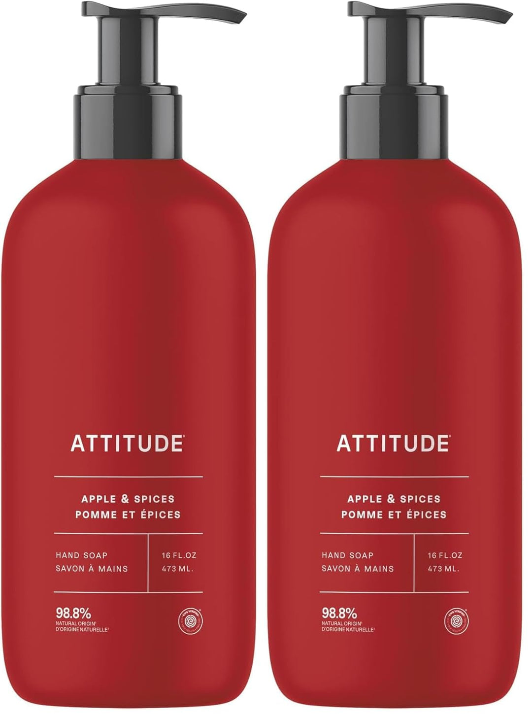 ATTITUDE Jabón líquido para manos, verificado por EWG, a base de pl...