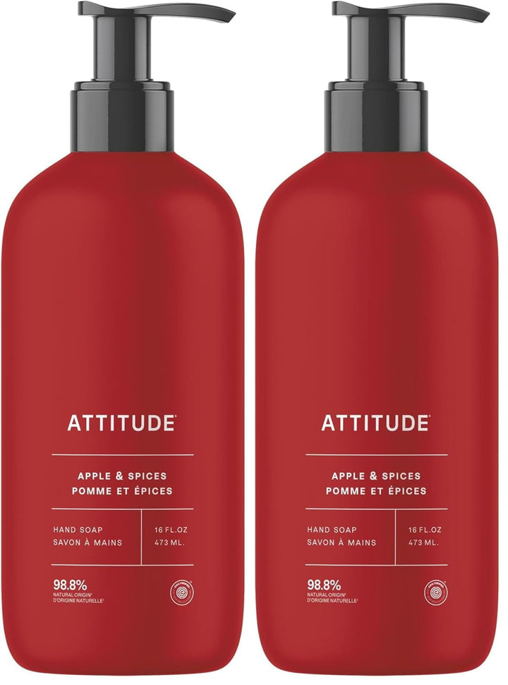 ATTITUDE Jabón líquido para manos, verificado por EWG, a base de pl...