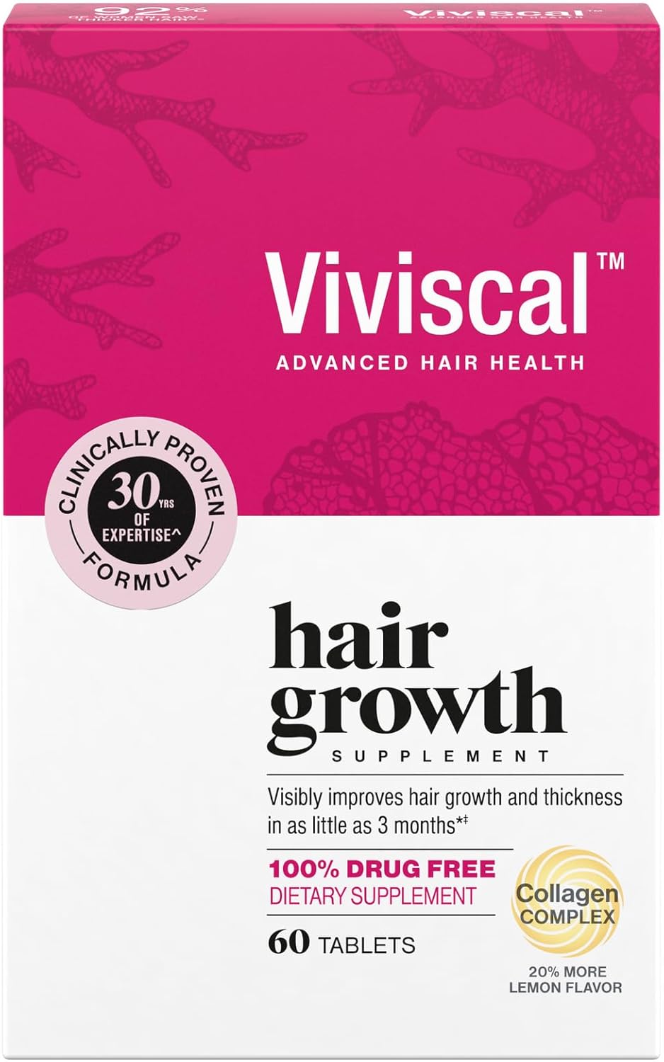 Viviscal - Suplementos para el crecimiento del cabello para mujer p...