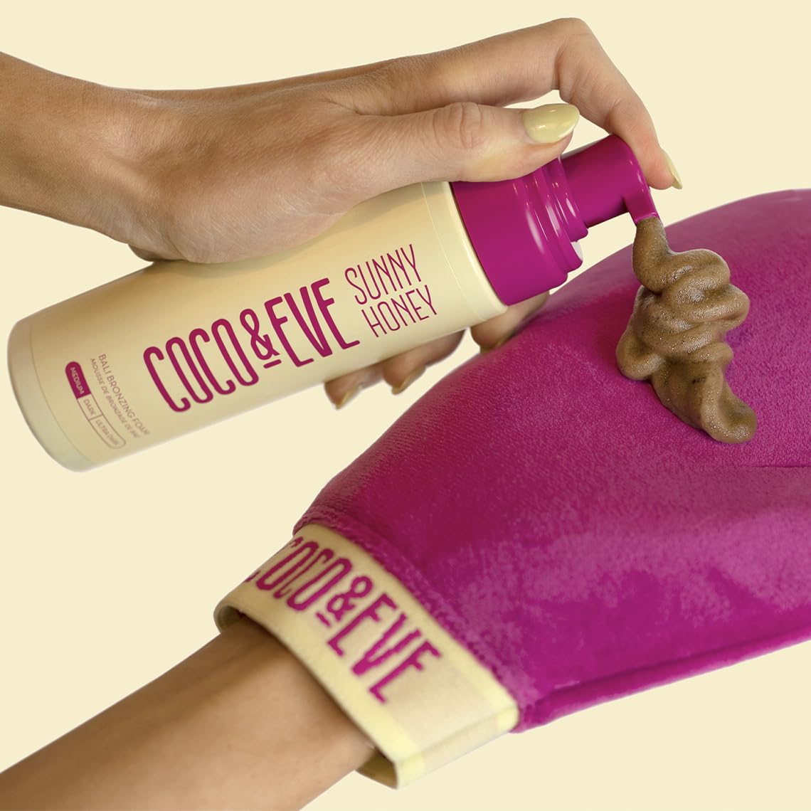 Coco &amp; Eva Self Tanner Mousse Kit \u2013 (Medio) Mousse de bron...