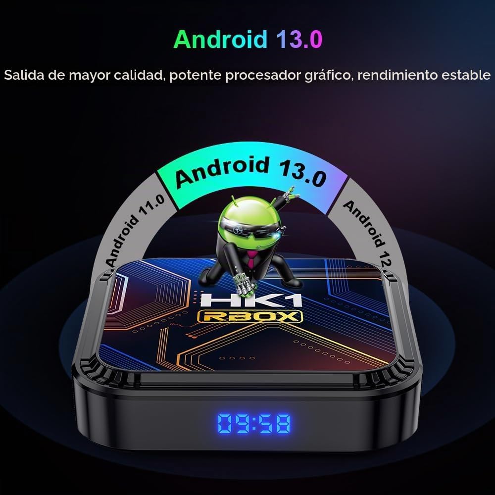 Android 13.0 TV Box, Android Box 2026 con 3D 8K 4GB RAM 32GB ROM RK3528